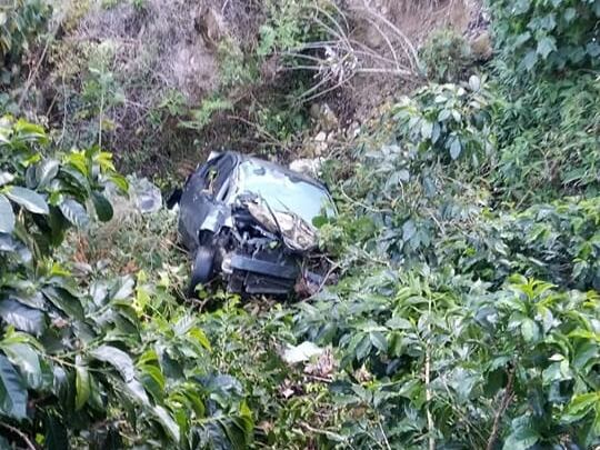 El conductor murió de forma inmediata tras el accidente. Foto Los Santos Digital.