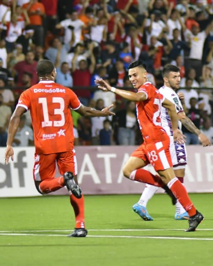Real Esteli vs. Saprissa
Copa Centroamericana, Copa Centroamericana
Bancy Hernández celebra el gol del Estelí junto a Bonilla Micolta
27 de setiembre 2023
Tomada Fadebook Liga Primera