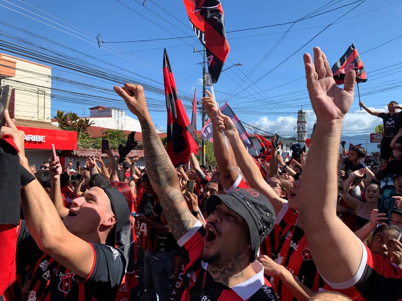 Celebración título Alajuelense, Calle Ancha Alajuela.