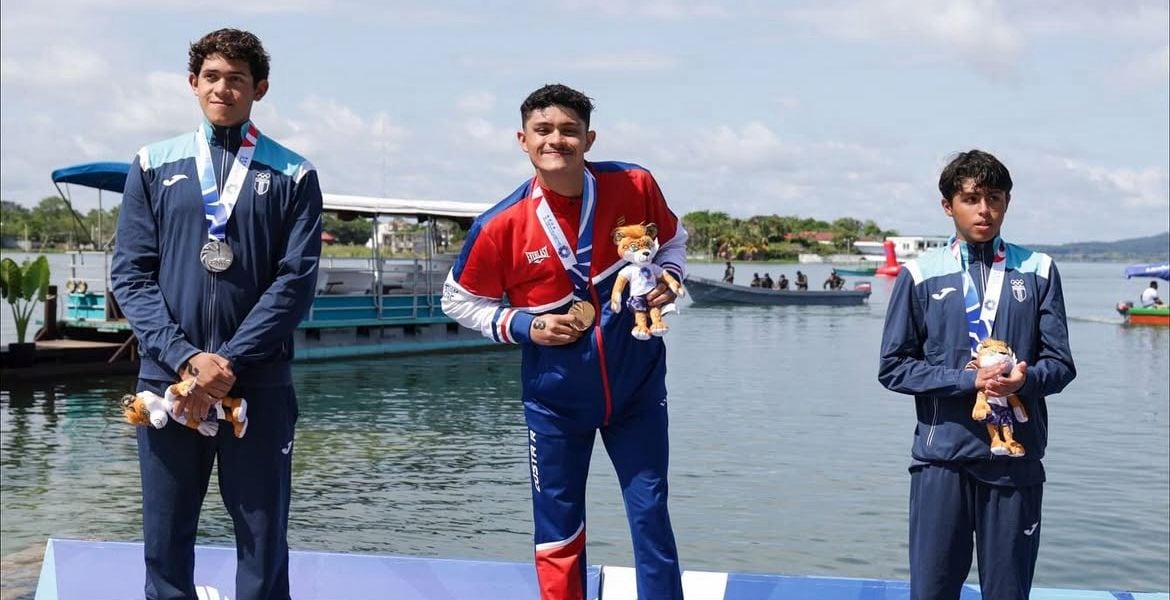 Jeison Rojas, medallista de oro en los Juegos Centroamericanos.