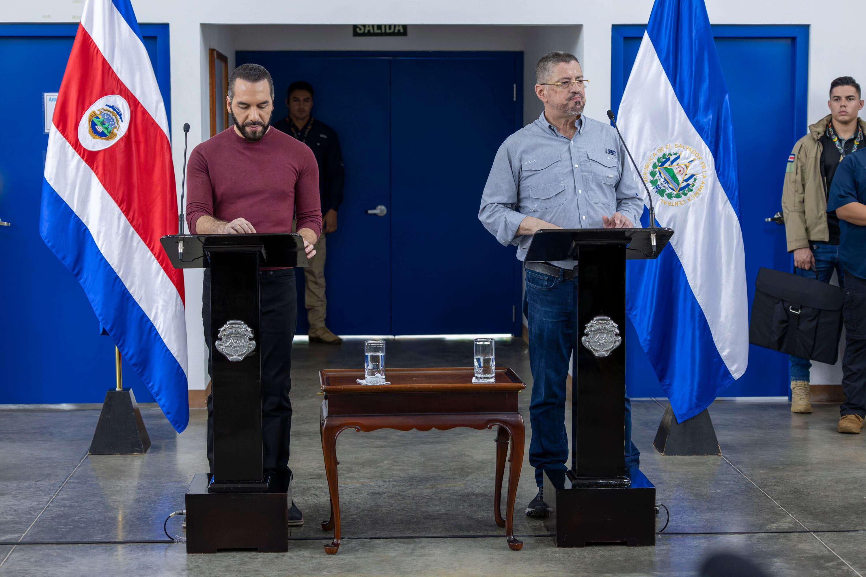 12/11/2024, Alajuela, Cárcel La Reforma, visita de el presidente Rodrigo Chaves junto con el presidente de El Salvador Nayib Bukele.