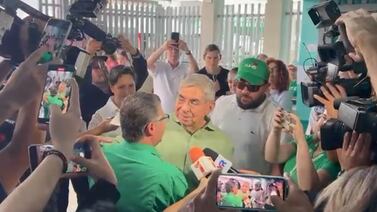 Con Oscar Arias a la par, Gilbert Jiménez le grita a la cúpula del PLN: “¡No más los mismos de siempre!”