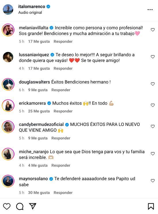 Lussania Víquez, Glenda Peraza, Ericka Morera… Conocidos reaccionan a renuncia de Ítalo Marenco de Repretel