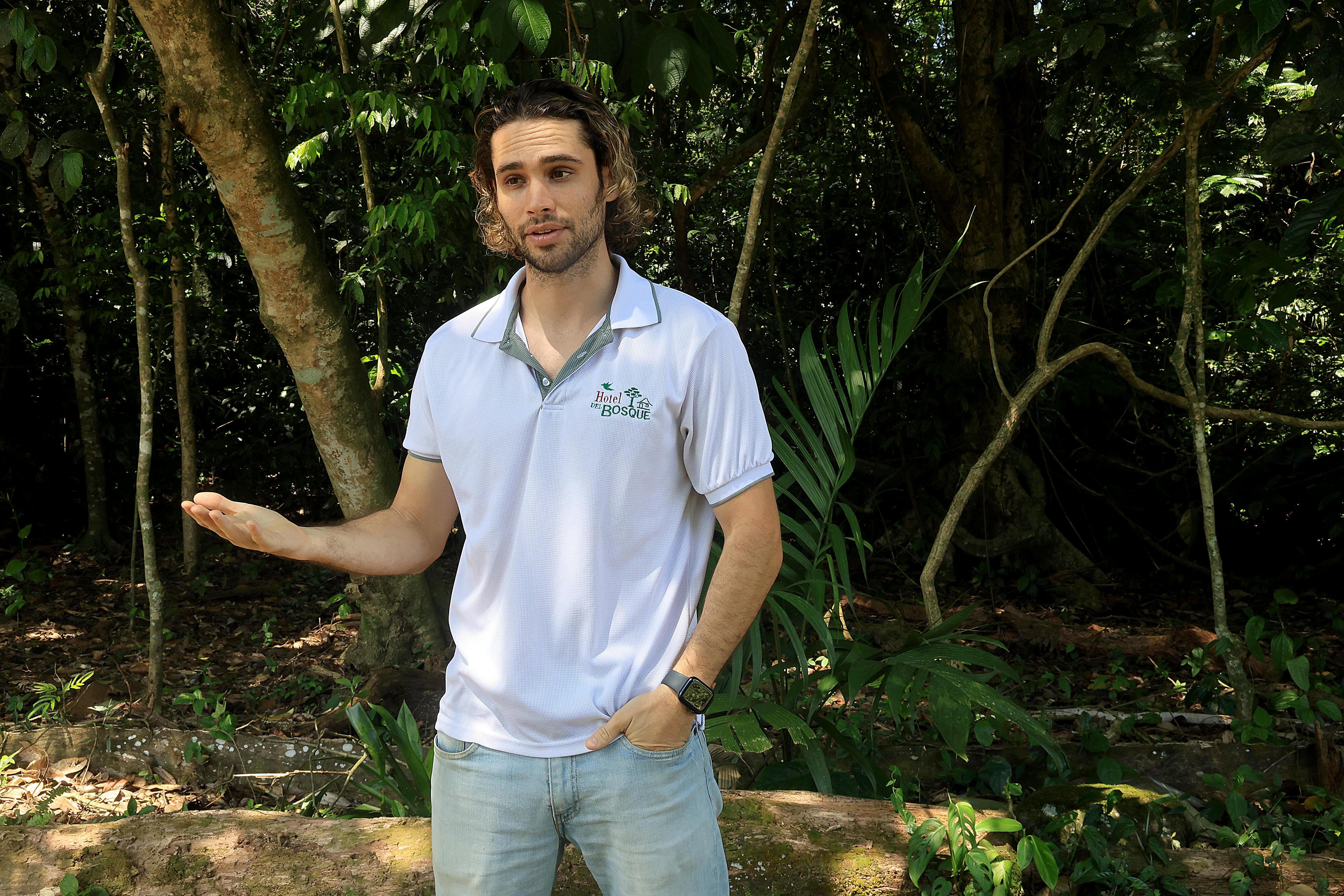 06/03/2024 Río Cuarto de Alajuela. Hotel del Bosque, ofrece caminatas por senderos naturales, servicio de restaurante, gimnasio, canchas y áreas al aire libre para practicar deporte, incluyendo una piscina natural. Foto: Rafael Pacheco Granados