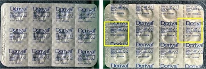 Las autoridades de salud les piden a las personas estar atentas a cambios en las letras, faltas de ortografía o cambios evidente en el diseño de los medicamentos.
Fotografía: Ministerio de Salud