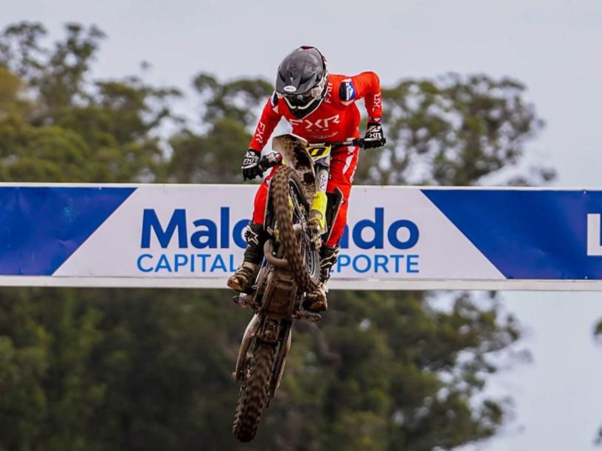 Adrián Robert se dio el lujo de competir en un circuito con una longitud de 1394 metros y sacó lo mejor de sí. Foto: Lucas Bylo.