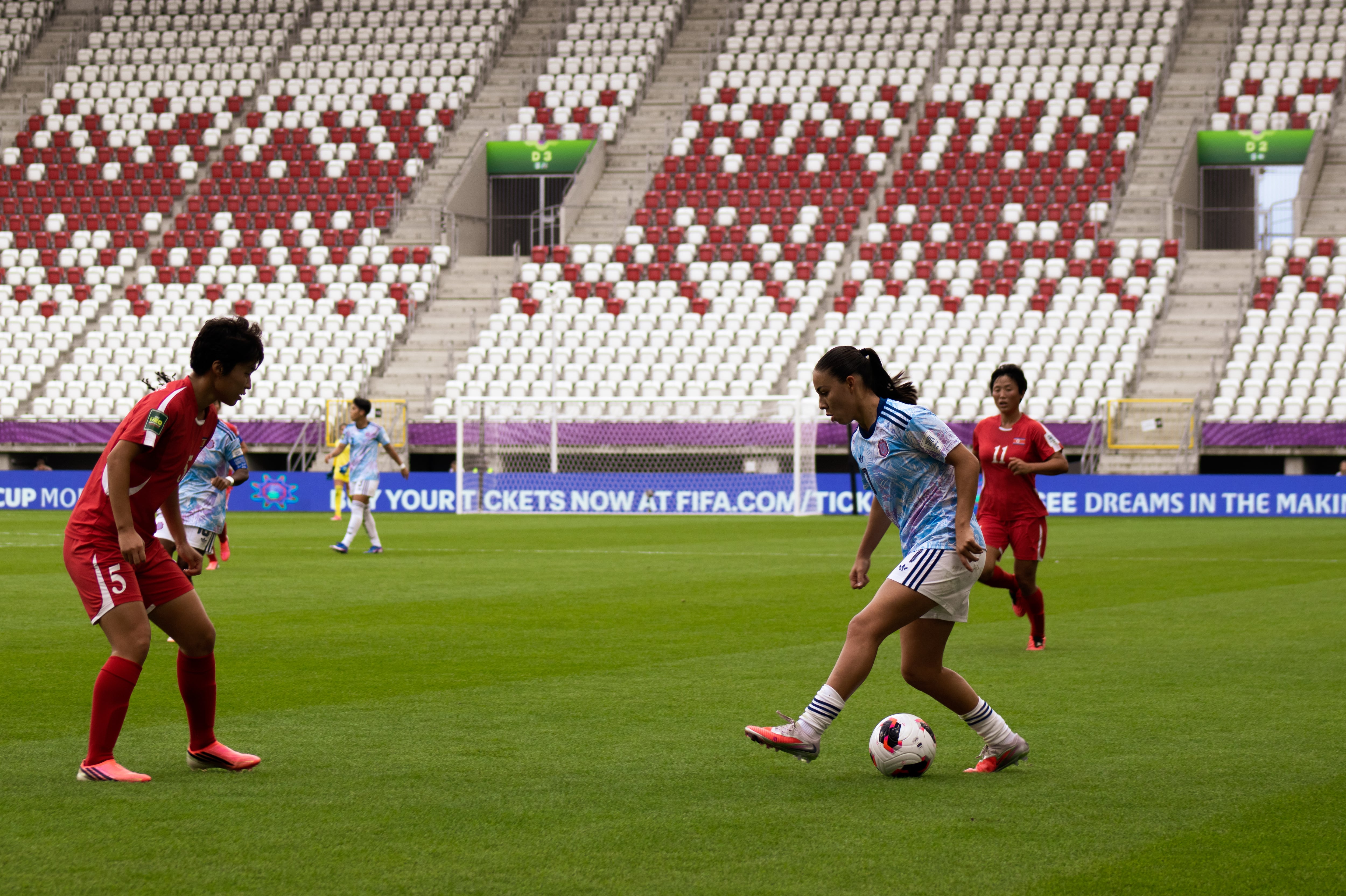 La Sele femenina sub-20 cayó goleada 0-4 ante Corea.