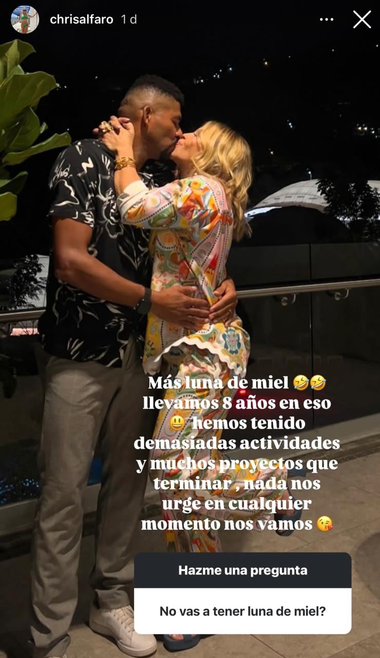 Cuatro meses después del “sí acepto”, Cristina Alfaro, esposa de Austin Berry, contó por qué no hubo luna de miel tras la boda.