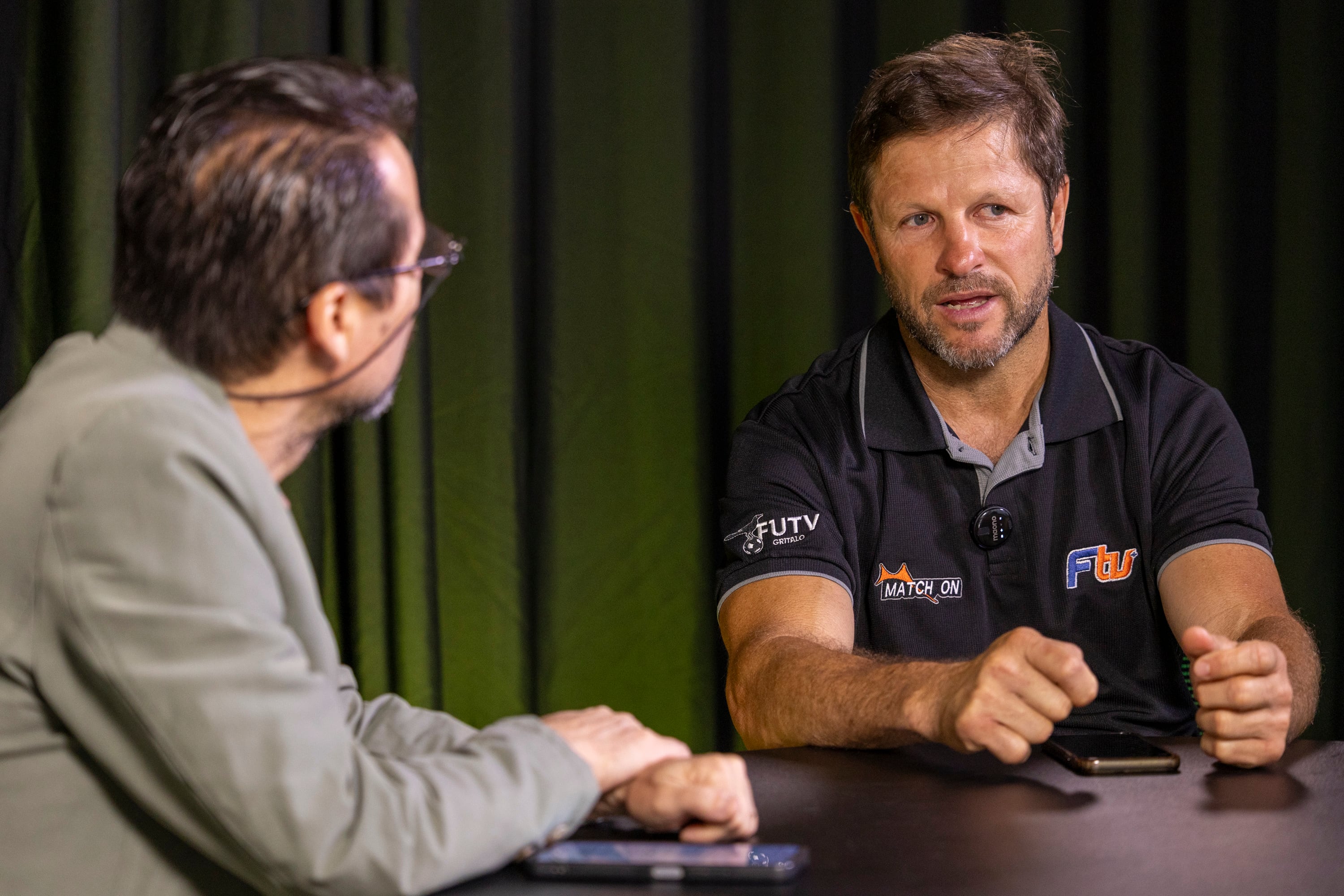 MATERIAL EXCLUSIVO DE LA TEJA.
20/06/2025, San José, Grupo Nación, entrevista con el ex jugador de Alajuela y Cartago, Alexander Madrigal.