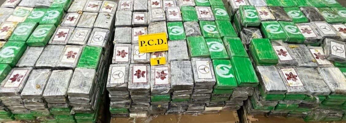 La droga iba dentro de un contenedor que tenía como destino España. Foto MSP.