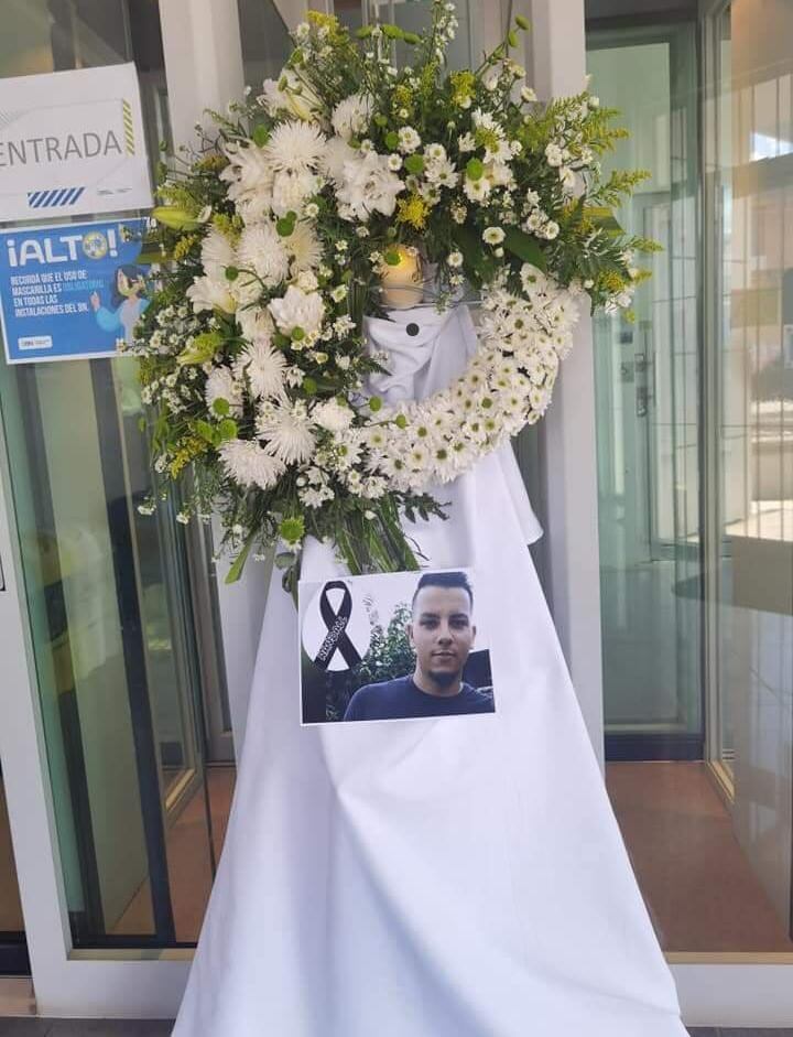 Rándall Rojas Soto, guarda asesinado en el Banco Nacional de Río Frío. Foto Reyner Montero.