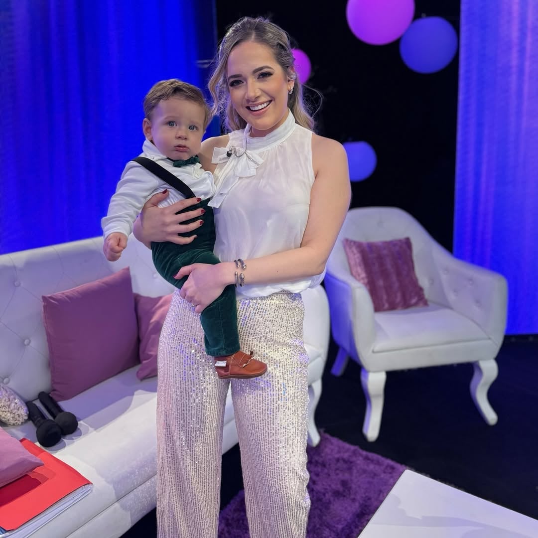 María Jesús Prada y su bebé