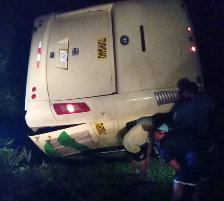 El accidente se dio en bajo Los Rodríguez.