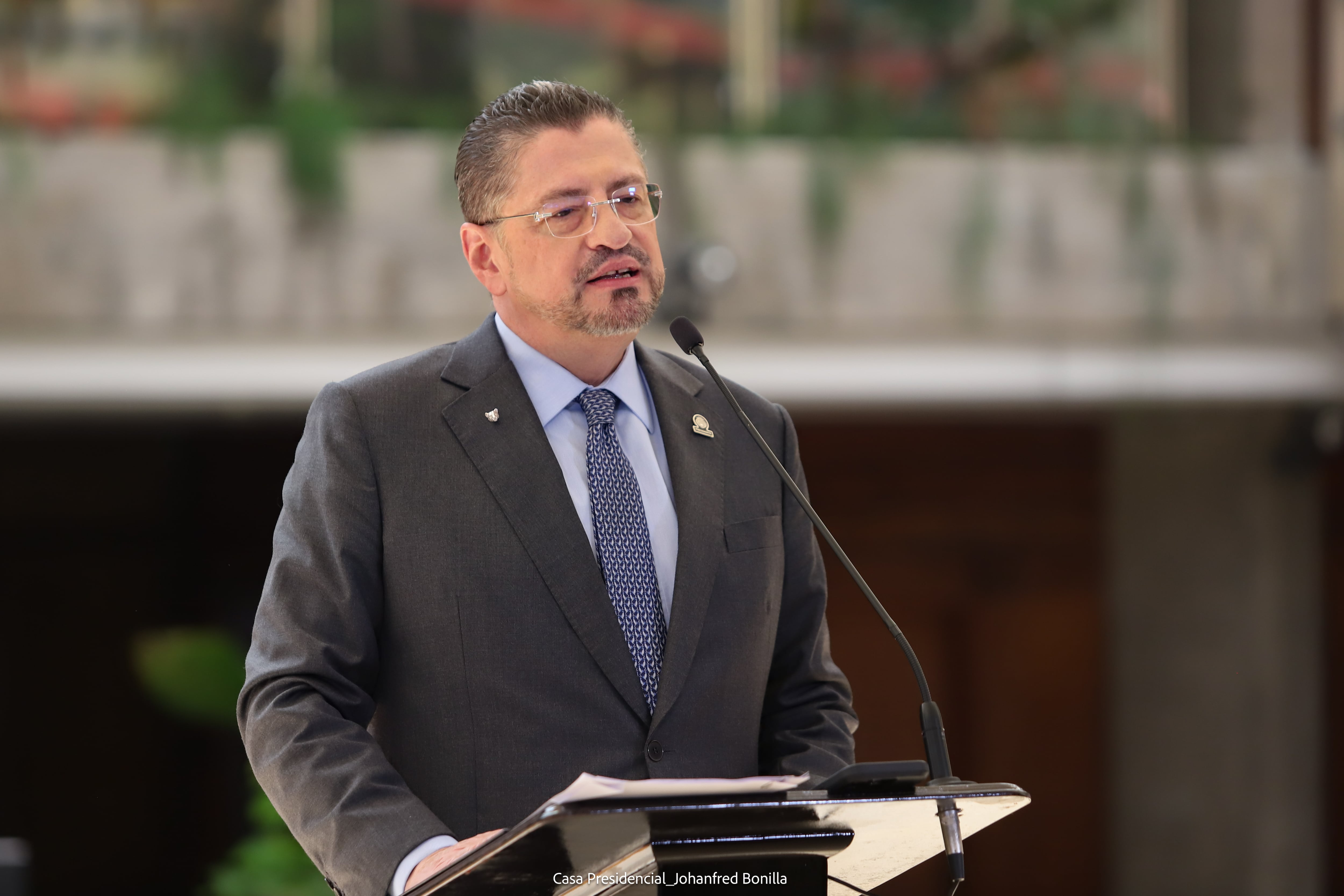 Conferencia en Casa Presidencial en la que el presidente Rodrigo Chaves se hizo acompañar de líderes religiosos para anunciar su agenda conservadora
