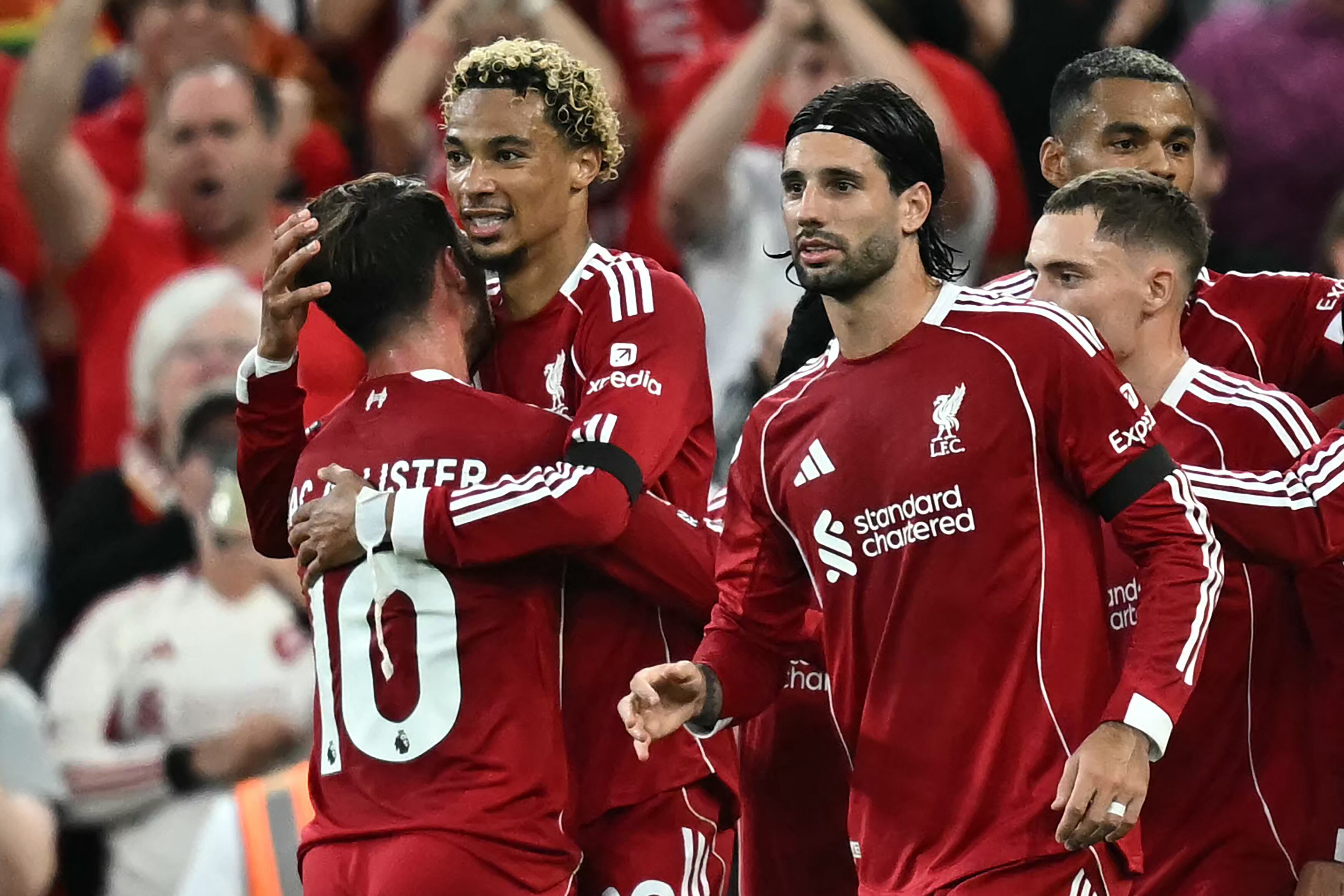 Liverpool 4 - Bournemouth 2, tributo a Diogo Jota