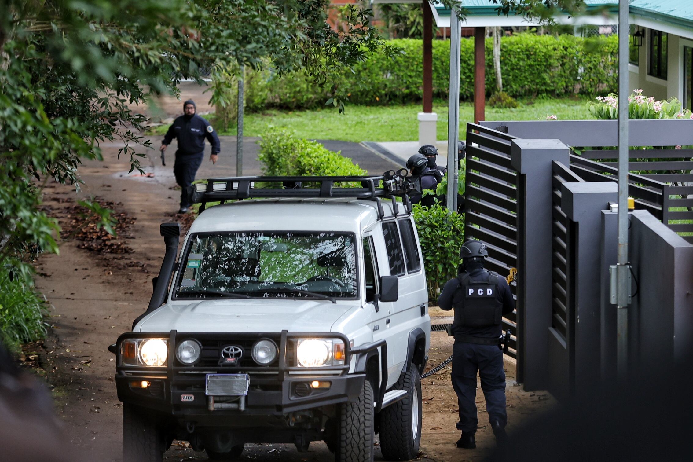 Operativo en San Ramón Alajuela por el caso Purga y envíos de droga a Europa / Foto John Durán