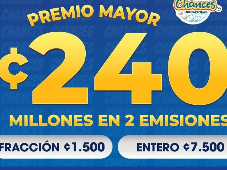 Jugoso premio mayor de Chances