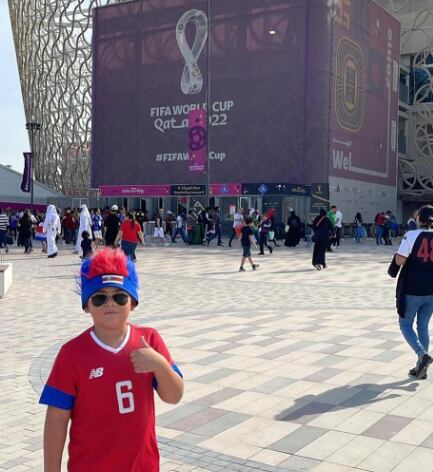 Mathías, hijo del jugador de la Sele, Óscar Duarte. Instagram.