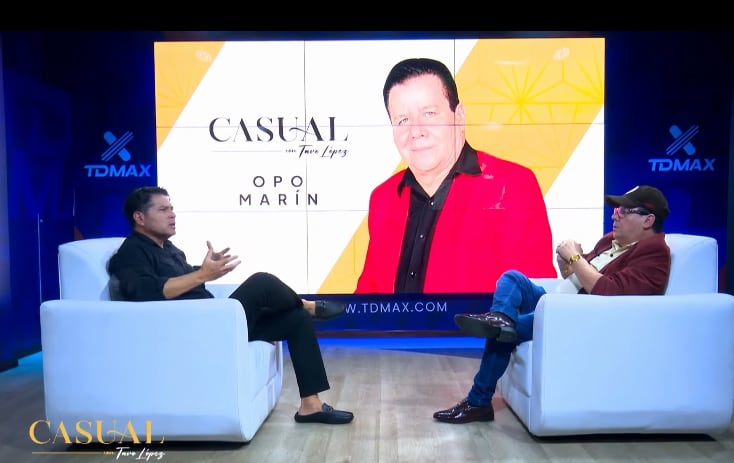 Opo Marín estuvo de invitado en el programa "Casual con Tavo López" donde confesó que sigue enemistado con el Porcionzón.