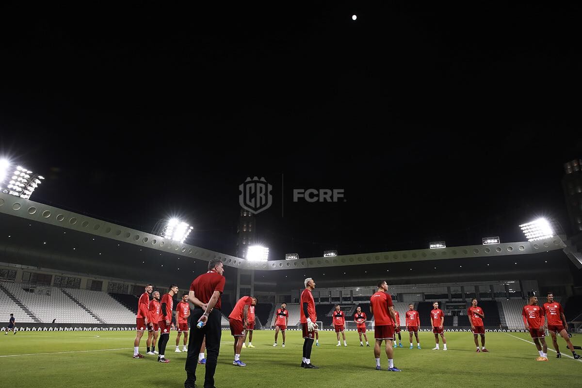 Entrenamiento de la selección nacional, de este domingo. Prensa Fedefútbol.