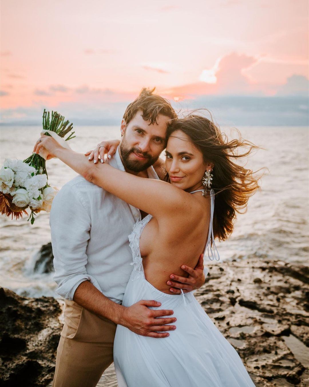 Jorge Vindas y su novia