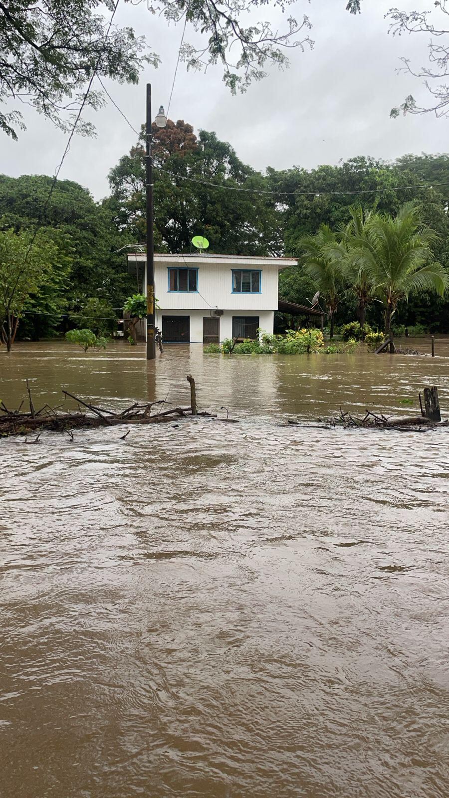 inudaciones en guanacaste por tormenta sara