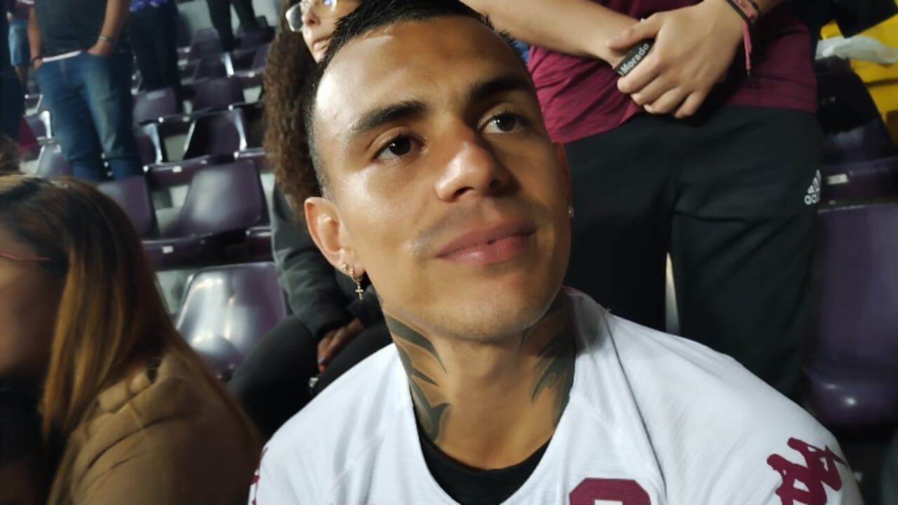 Randall Leal estaba feliz de la vida viendo a su querido Saprissa campeón.