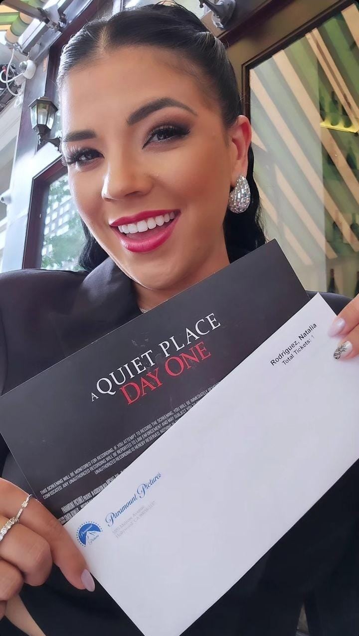 Natalia Rodriguez fue invitada a un evento lleno de estrellas de Hollywood