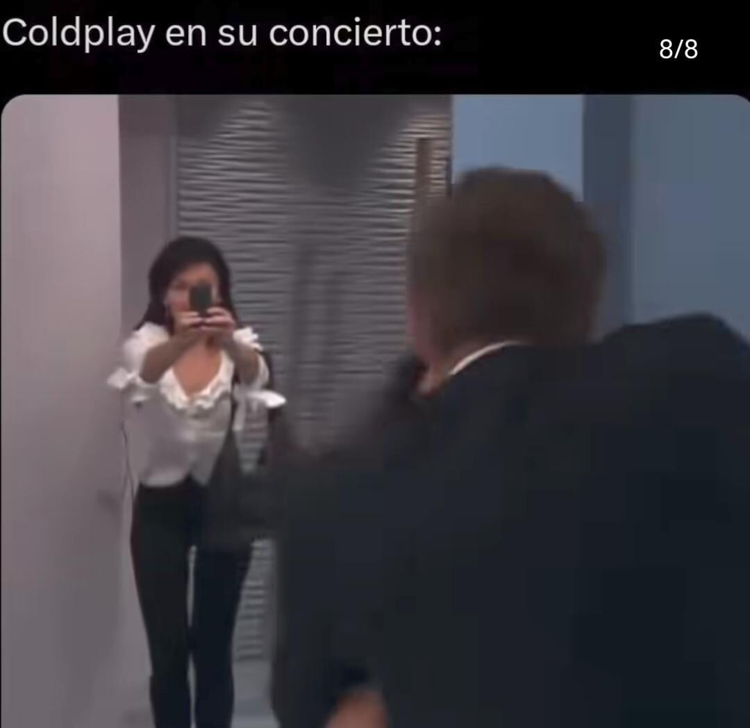 Supuesta infidelidad en concierto de Coldplay generó una lluvia de memes
