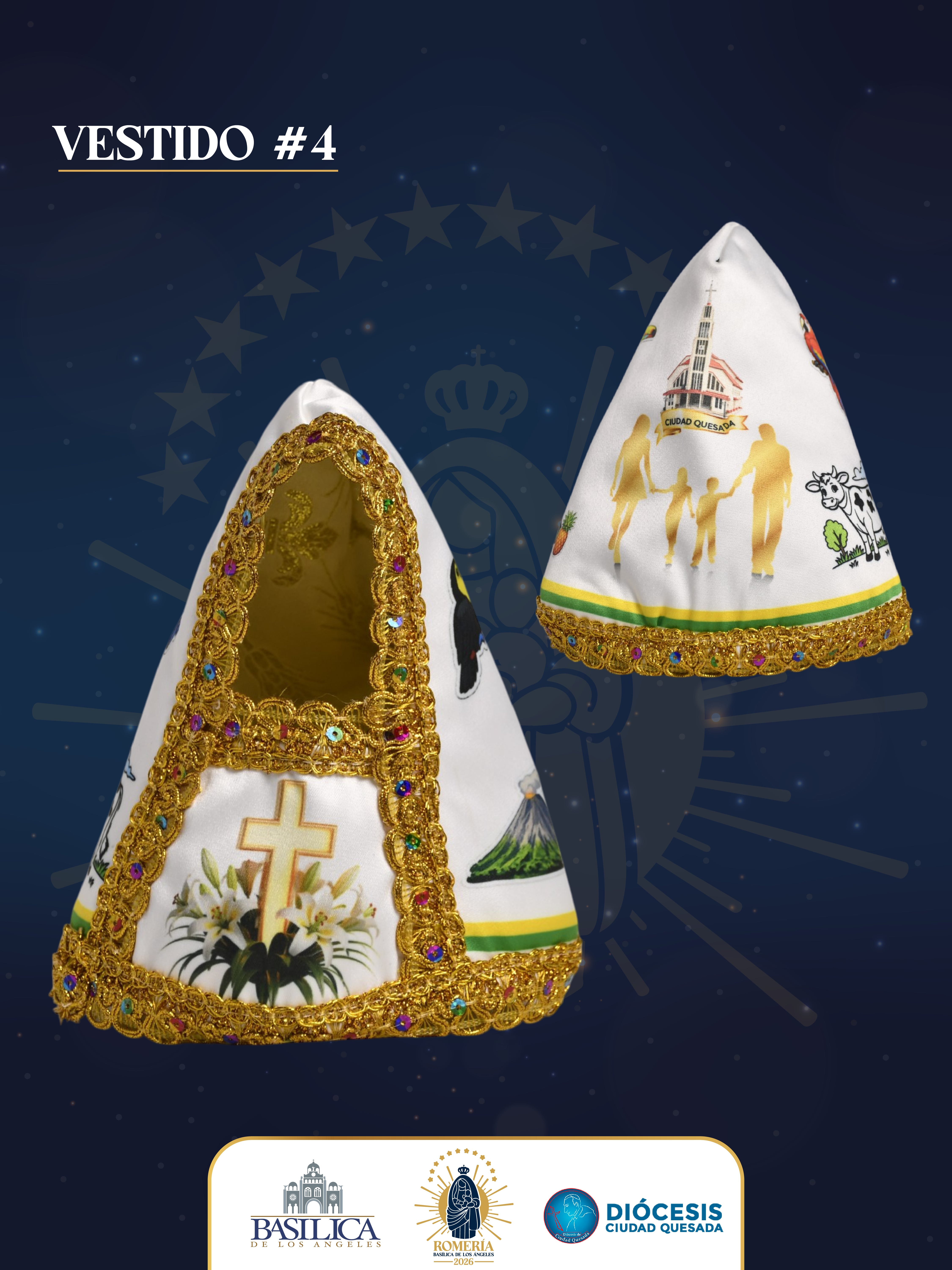 Patricia Cascante Montero, una costurera de San Carlos que convirtió el nacimiento de sus nietos, la fe de su familia y el orgullo por su tierra en dos vestidos finalistas para la tradicional vestición de la Virgen de los Ángeles
