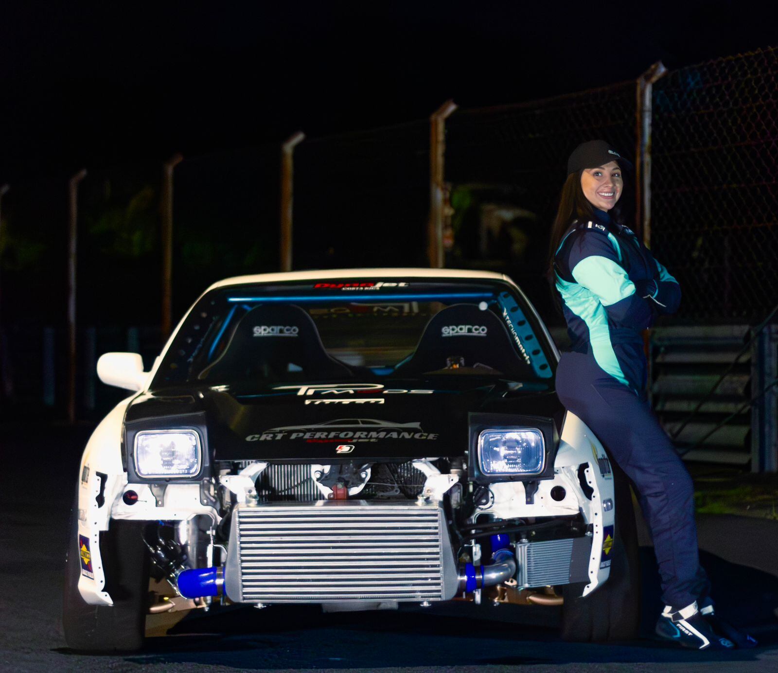 Priscila Mora es la dueña de un Nissan 240SX y competirá en el campeonato nacional de Drifting. Cortesía.
