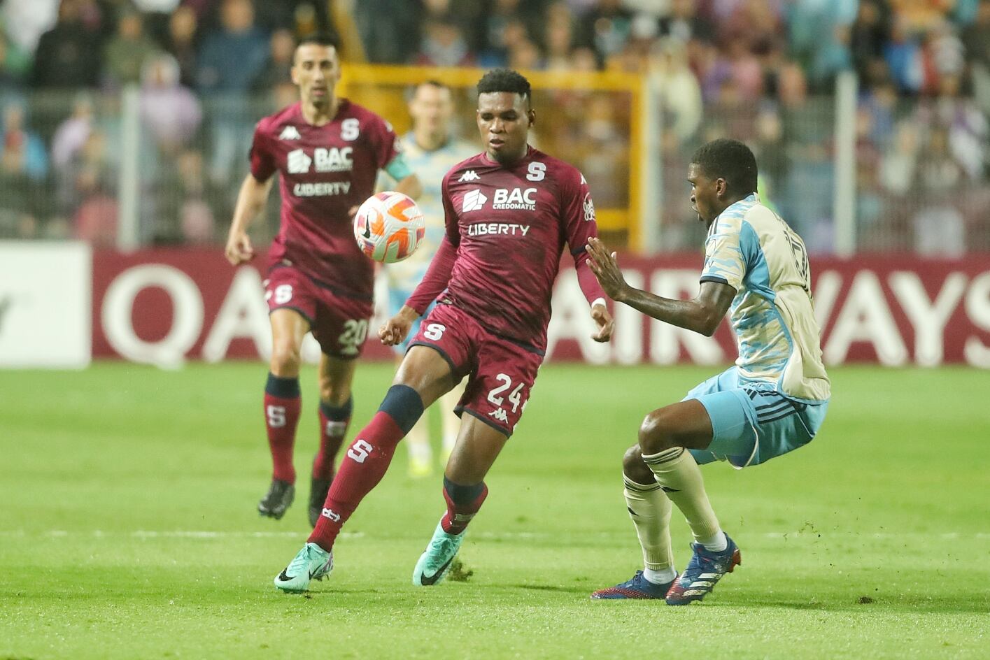 20/02/2024/ Juego de ida entre Deportivo Saprissa vs Philadelphia Unión por la CONCACAF Champions Cup en el estadio Ricardo Saprissa / Foto John Durán