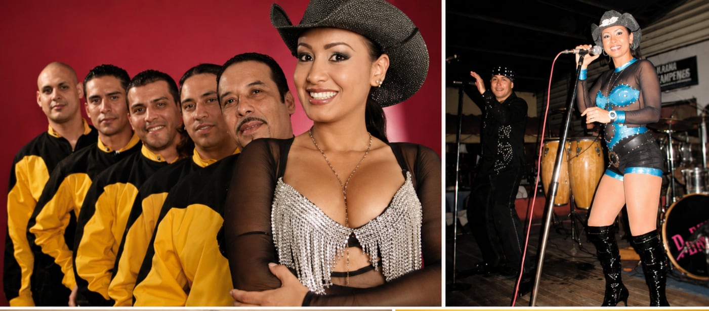 La cantante Elena Umaña en el grupo Kalúa