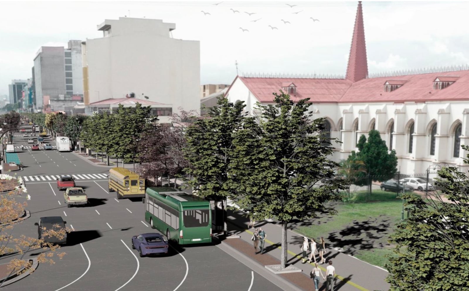 La Municipalidad de San José busca realizar cambios en Avenida Segunda, entre ellos, reducir la cantidad de carriles y poner más iluminación para los peatones.