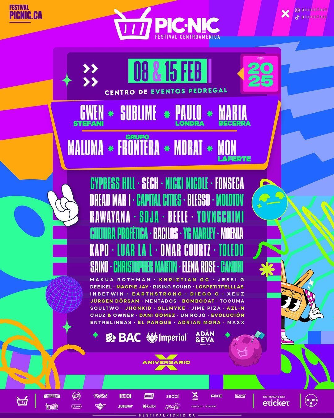 Así anunció Picnic Fest su 'lineup'.