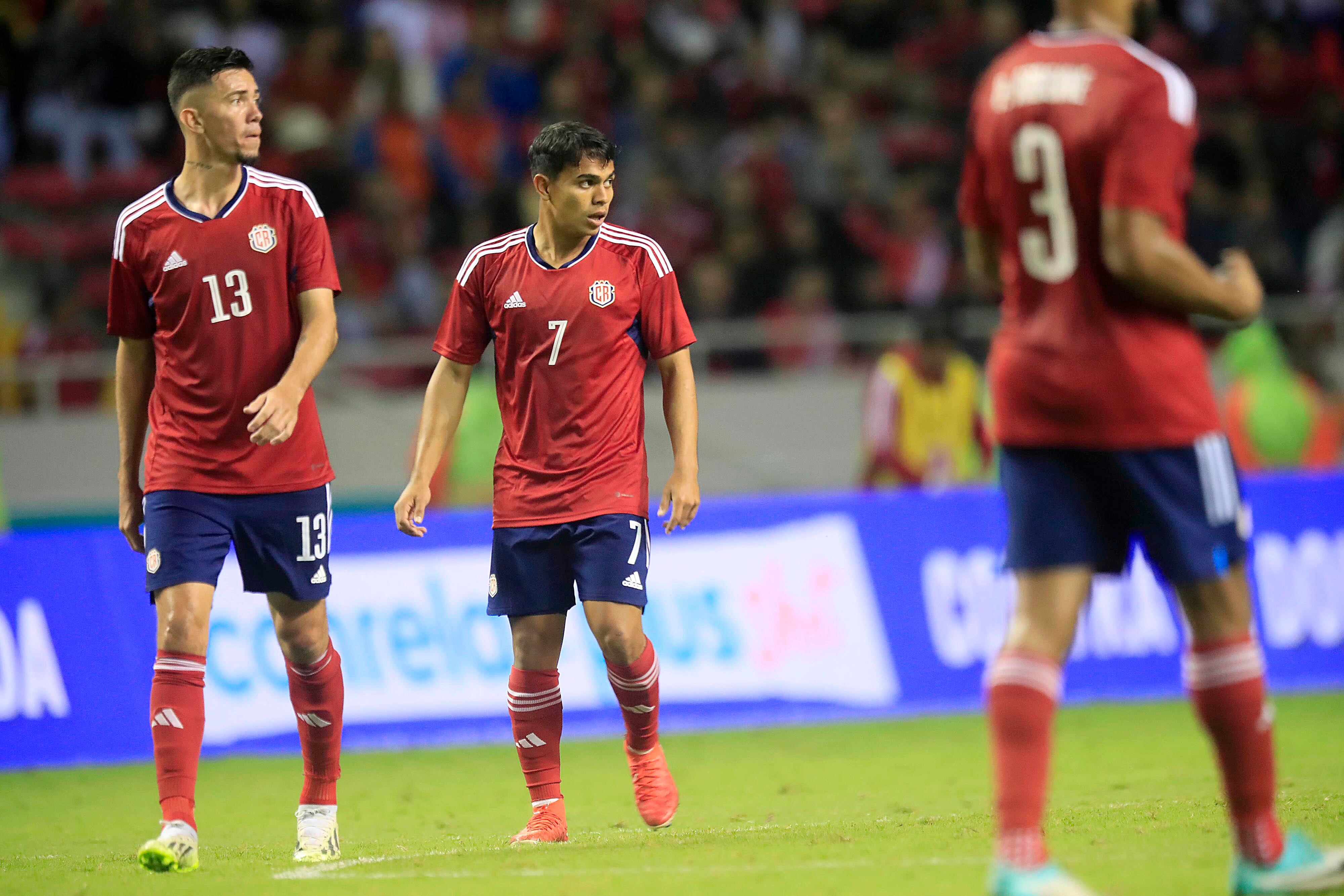 02/02/2024     Estadio Nacional, La Sabana. La Selección Nacional de Costa Rica recibió a su similar de El Salvaldor, en partido amistoso o de fogueo previo al importantísimo juego de La Sele, del próximo mes frente a Honduras, donde se jugará la clasificación a la Copa América. Foto: Rafael Pacheco Granados
