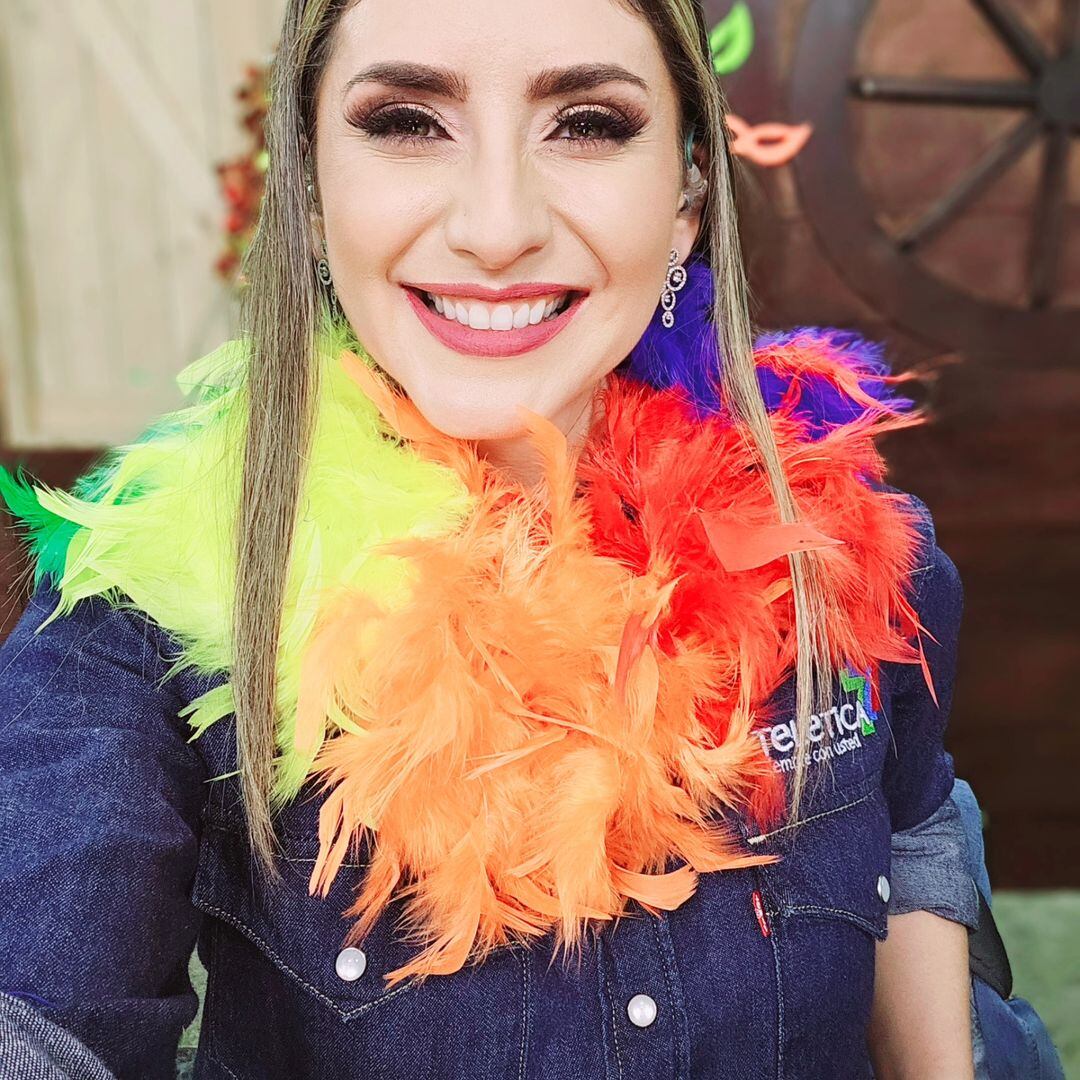 Natalia Monge, presentadora de De boca en boca