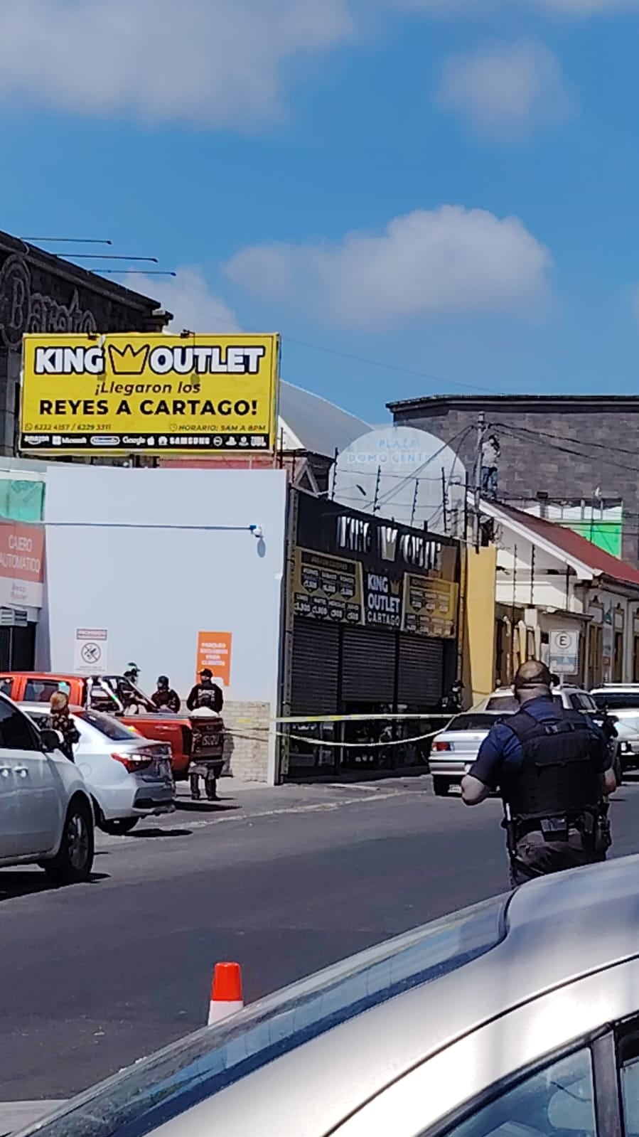 Las personas que estaban cerca de las Ruinas corrieron al escuchar los disparos
