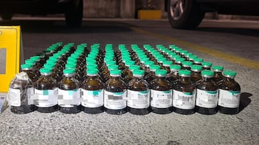 Tarros de ketonal decomisados en Ruta 32 están valorados en ₡10 millones