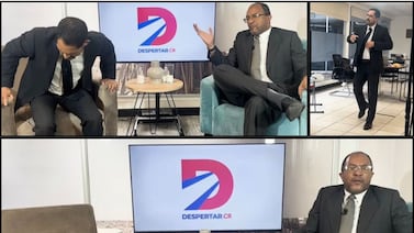 Candidato de Aquí Costa Rica Manda abandona entrevista en vivo; incómodo momento queda grabado