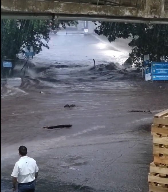Inundaciones en Guápiles. Foto CNE.