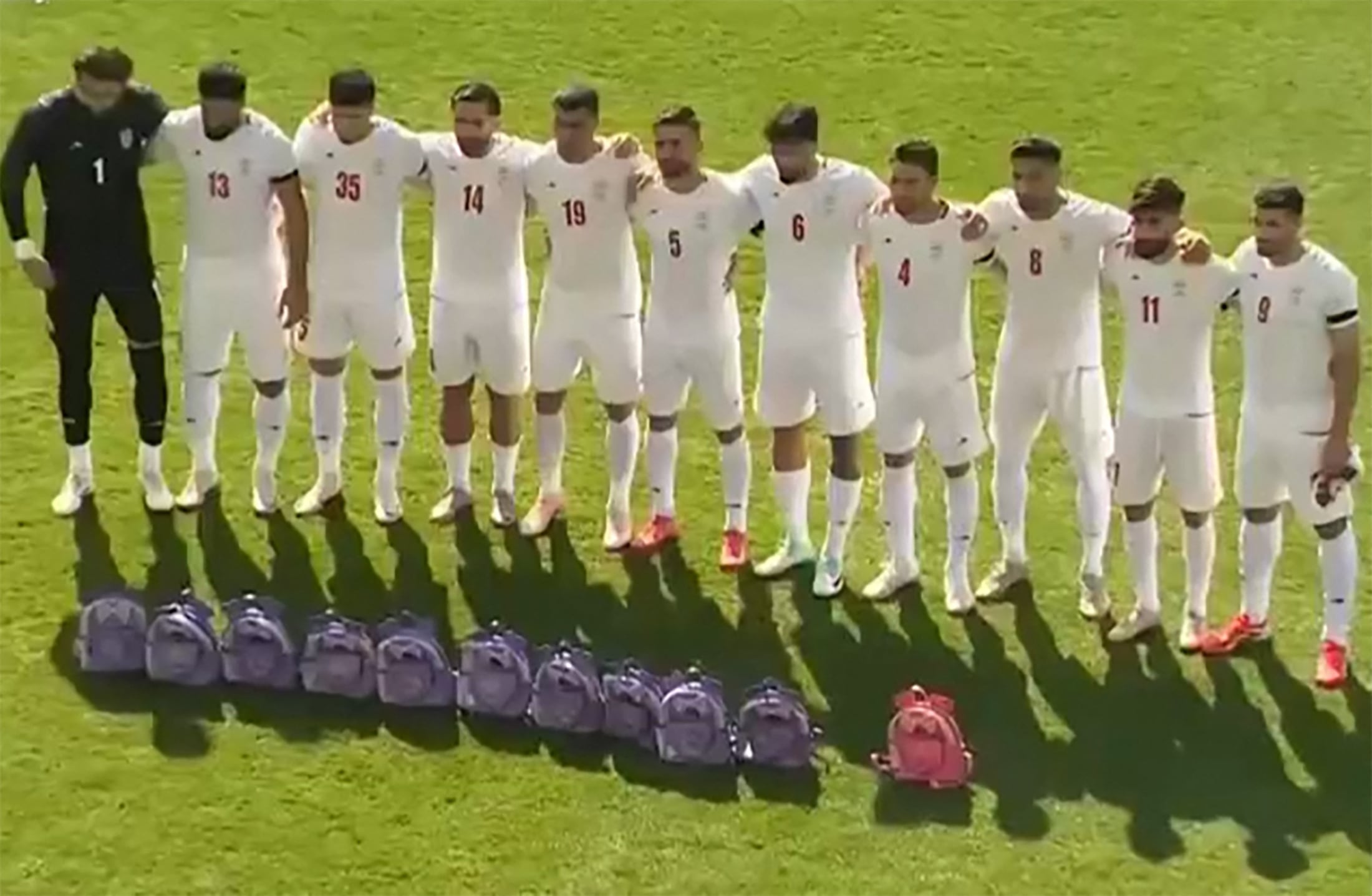 Selección de Irán. Foto: AFP.