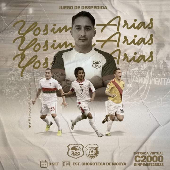 Así anunció el Team el juego de despedida de Yosimar. Facebook Herediano.