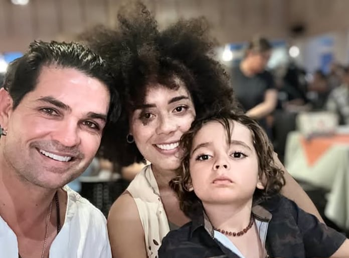 Tica Brenda Kellerman y actor Ferdinando Valencia