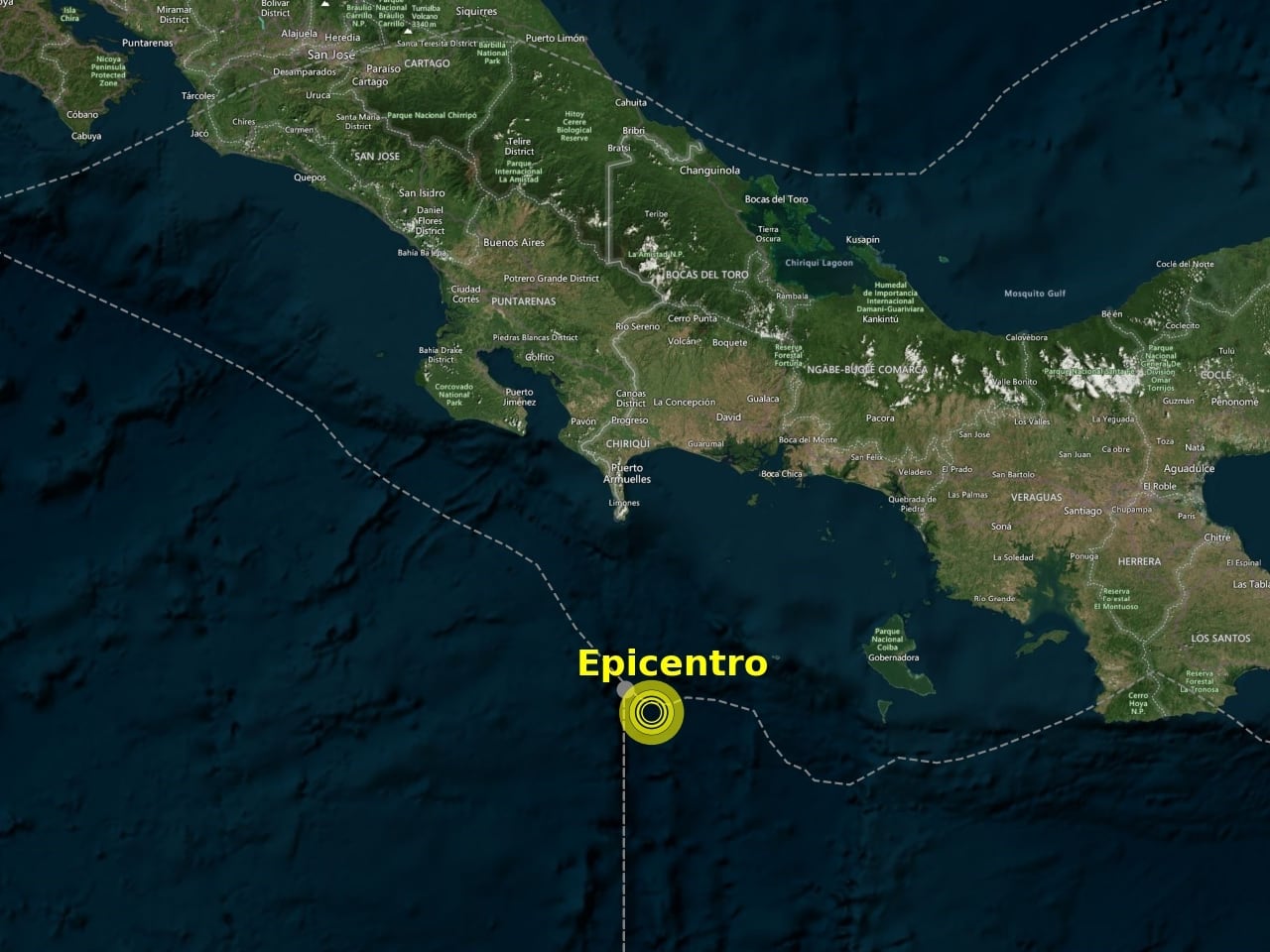 El sismo se sintió en varios puntos del país.