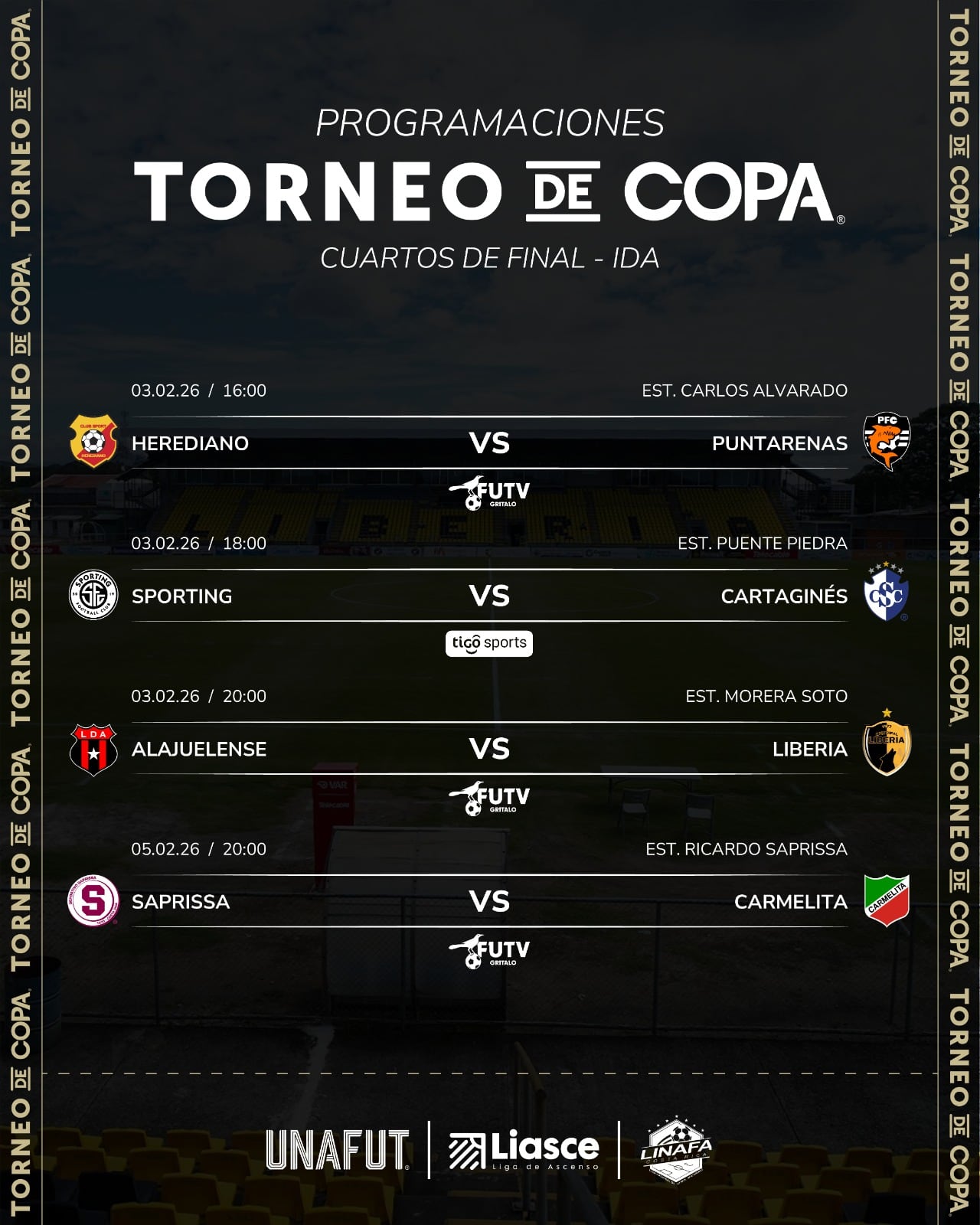 El Torneo de Copa se jugará entre semana tras la suspensión del campeonato nacional.