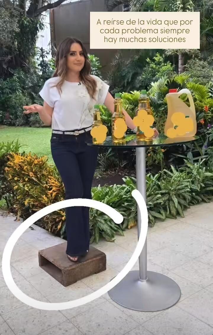 Natalia Monge mostró cómo engaña a las cámaras en Buen Día