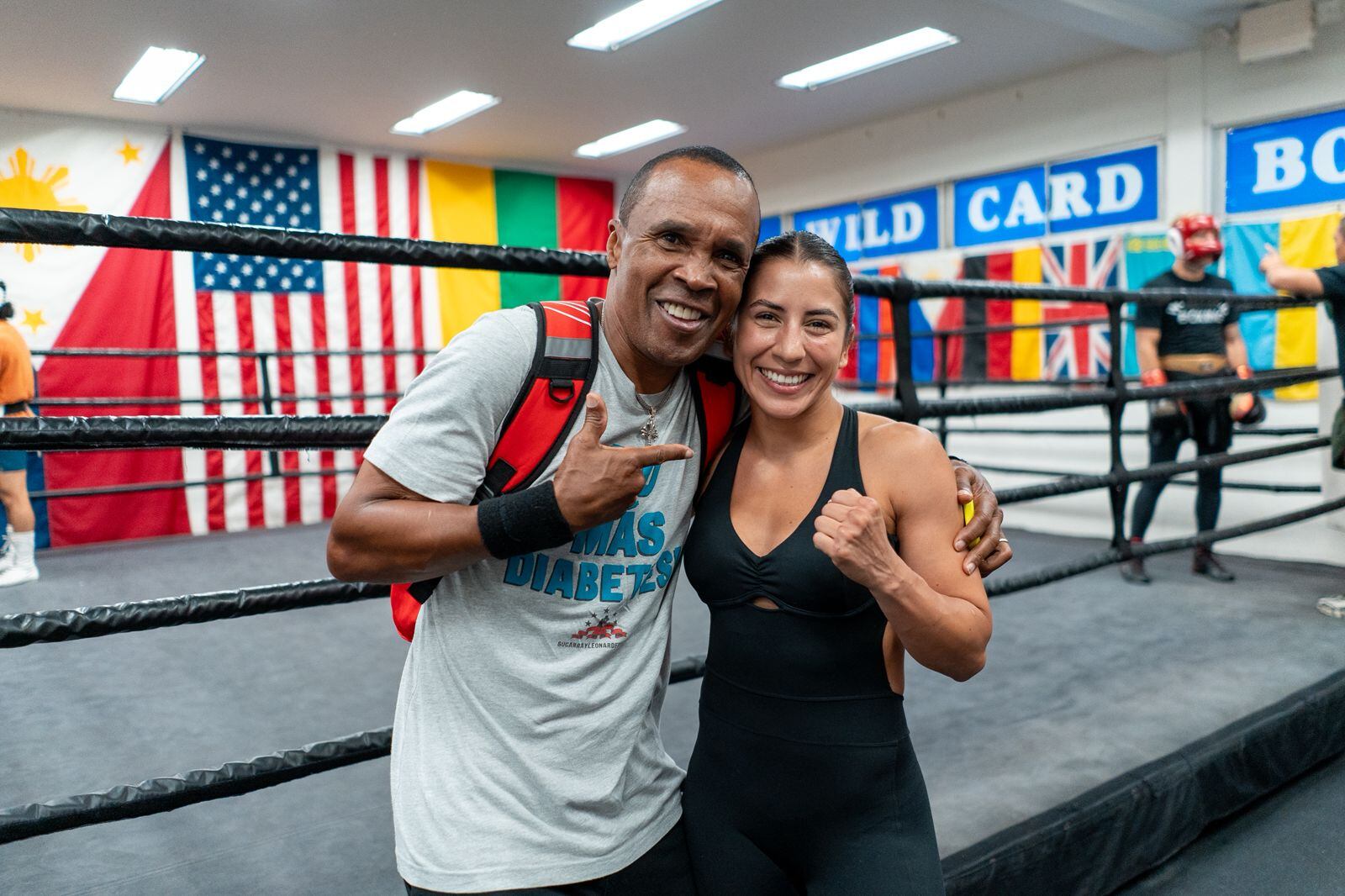 Yokasta Valle estuvo con Sugar Ray Leonard, considerado uno de los mejores boxeadores de todos los tiempos.