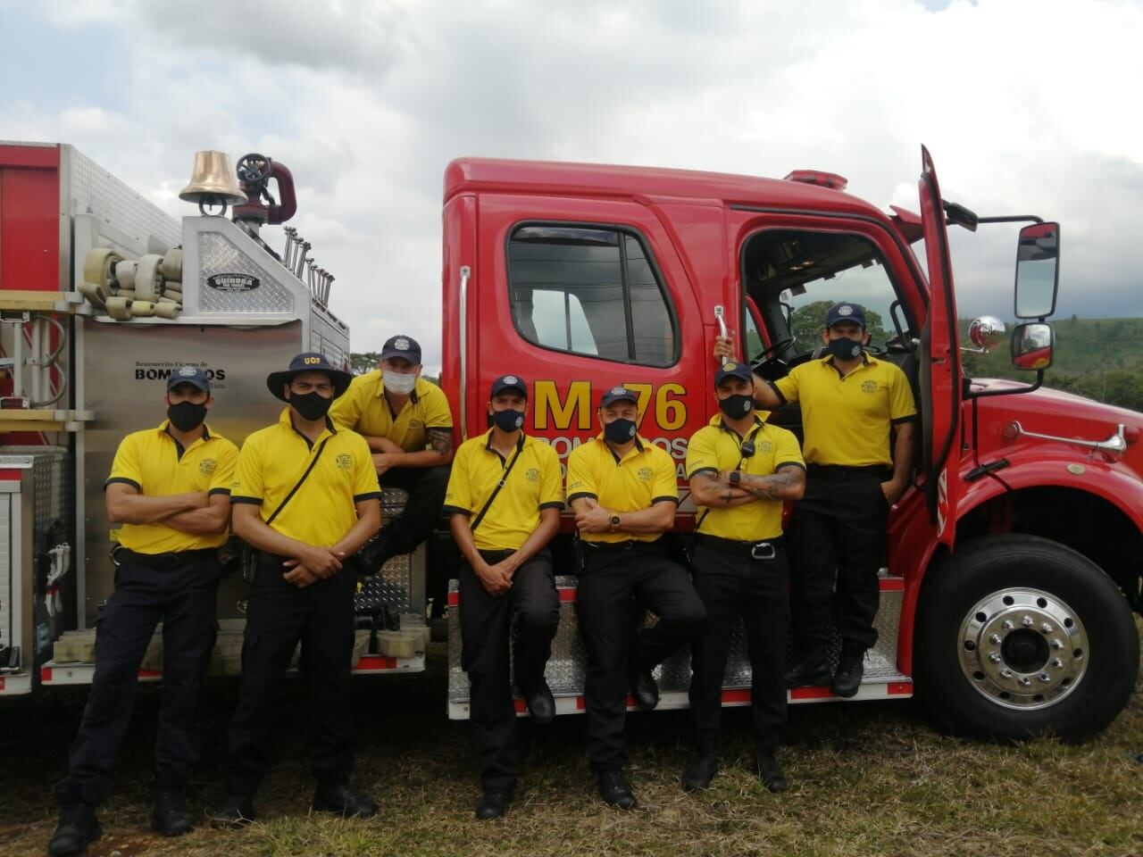 El bombero Douglas Leitón venció la leucemia y el covid-19 al mismo tiempo. Foto cortesía Douglas Leitón.