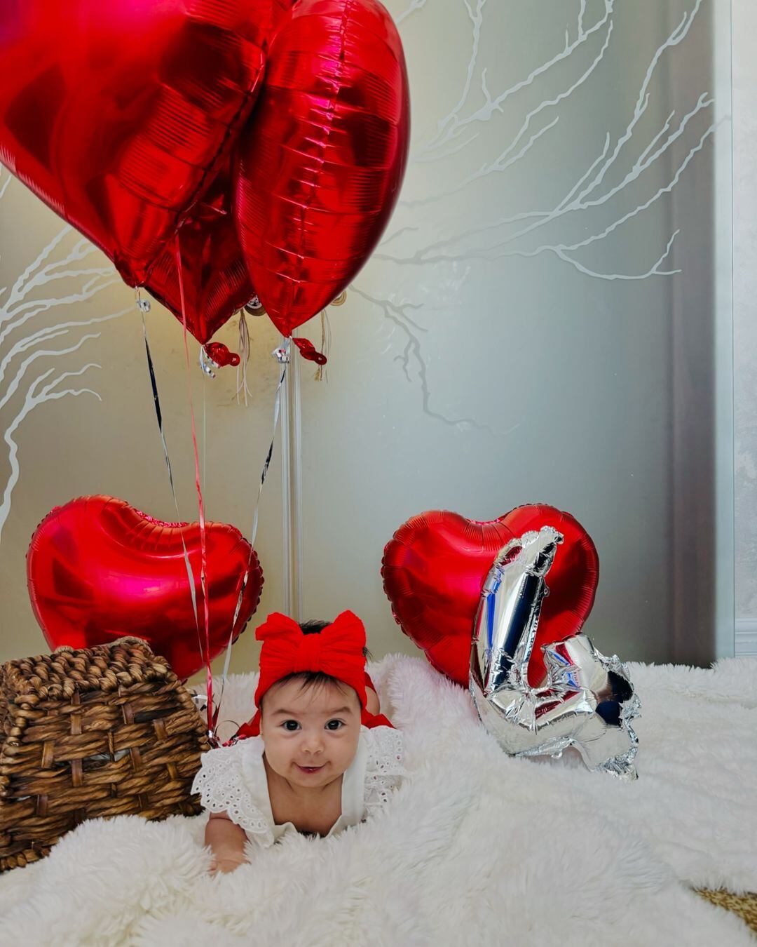 Brianna Lucía, la hija del exdelantero del Saprissa Luis Paradela llegó a los 4 meses de nacida.